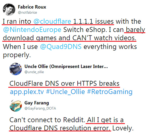 issues with Cloudflare DNS
