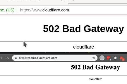 Cloudflare is goin gown