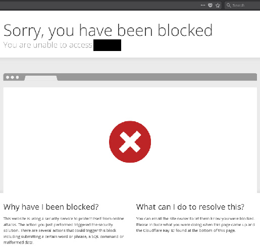 you've been blocked