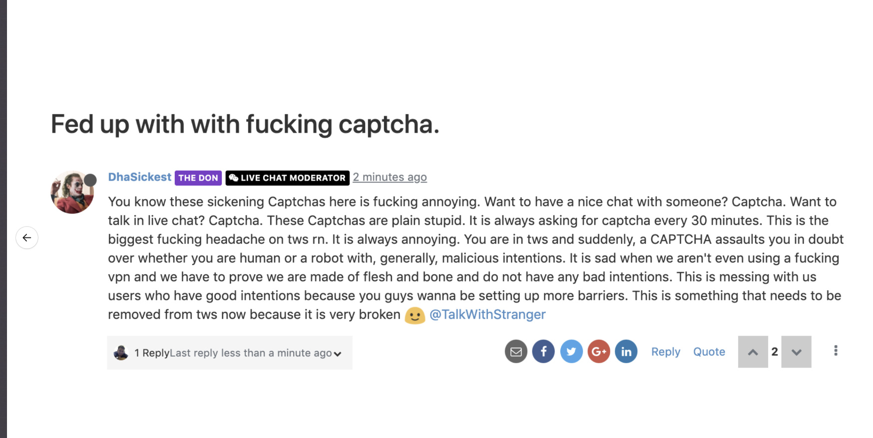 fed up with captchas