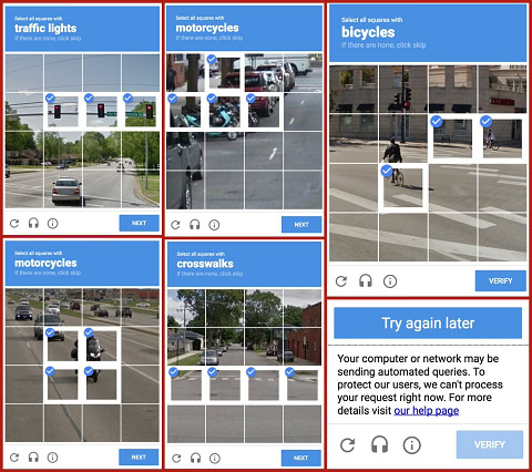 Google CAPTCHAs